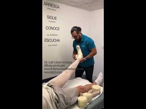 Vendaje multicapa básico para linfedema en pierna