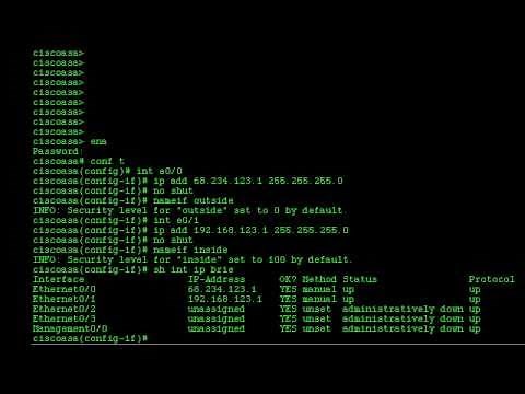 Basic ASA Firewall Configuration