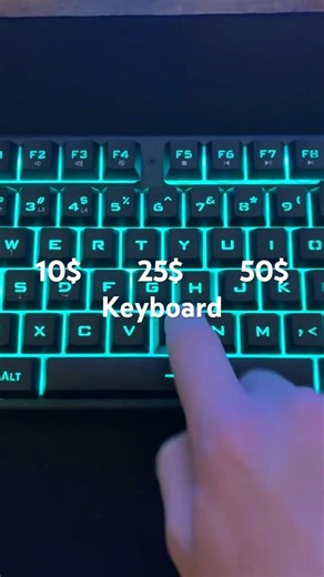 10 vs 50 dollar keyboard
