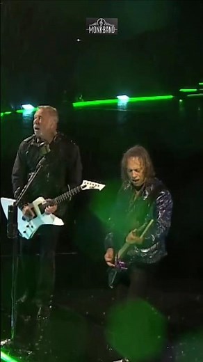 Metallica concert during heavy rain and storm #metallica #monkband #jameshetfield #rock