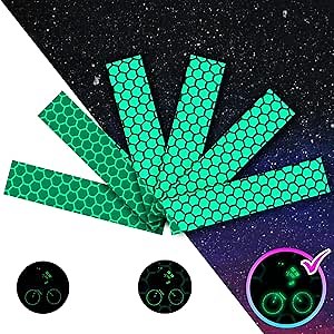 Amazon.com: LOOM Reflective Stickers for Helmet | 6pcs Brilliant Green | Similar to 3M Reflective Tape | Bike Reflectors for Night Riding, Mailbox reflectors | Waterproof hi vis Decals for Car, Trailer : Sports & Outdoors
