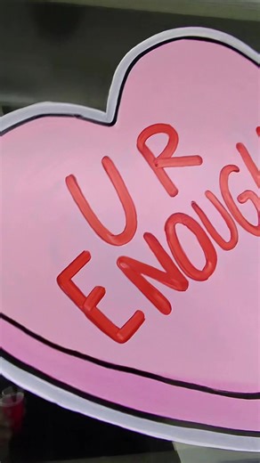 You Are Enough: A Sneak Peek into Window Painting