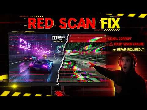 ASUS Gaming Monitor Red Scanlines and Display Artifacts Fix When Switching Dolby Vision Mode
