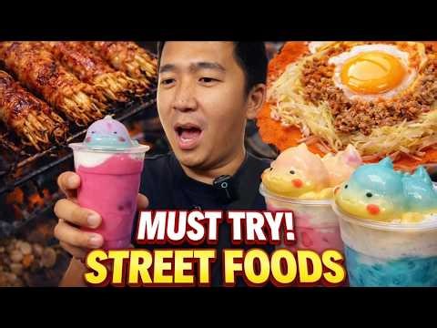 FAMOUS FOOD PARK in MANILA | ENOKI ROLL | POPPI JELLY DRINKS | ILOCOS EMPANADA | KAFOODTRIP