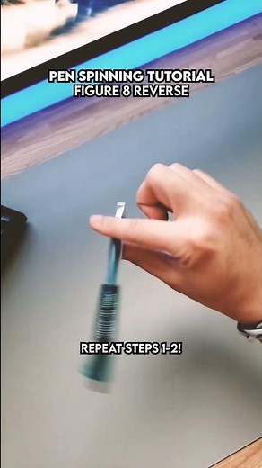 FIGURE 8 REVERSE pen spinning tutorial VERY EASY ♾️