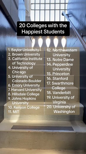 Top 20 Colleges with the Happiest Students in the US