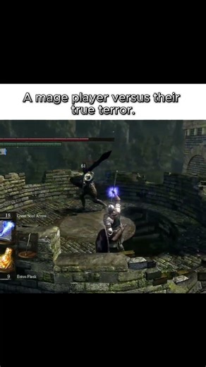 A mage player versus their true terror #soulslike #darksouls #gaming #games #fromsoftware