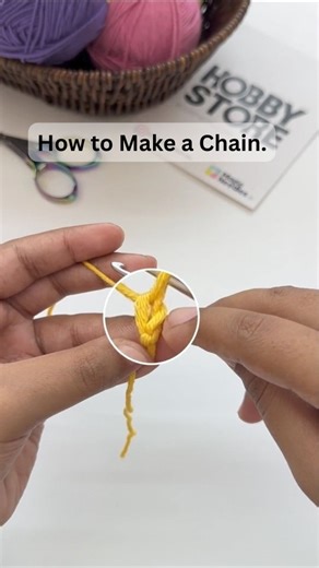Magic Needles® on Instagram: "Comment “CHAIN” & one lucky beginner gets one Hobby Store Bare Minimum Beginner’s Crochet Kit by Magic Needles FREE! 🧶✨ Welcome to the Crochet Beginner Series by Magic Needles — Episode 5. How to Make a Chain The foundation of almost every crochet project ⛓️ In this episode, you’ll learn how to make a crochet chain, step by step and at an easy, beginner-friendly pace. To enroll: 👉 Like this post 👉 Share it and tag friends who are keen to begin crochet 👉 Follow u