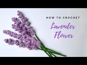 How to Crochet Lavender Flower free crochet pattern