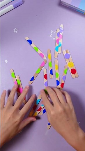 DIY Ice Cream Stick Game!🍦🌈 Can You Match the Colors?