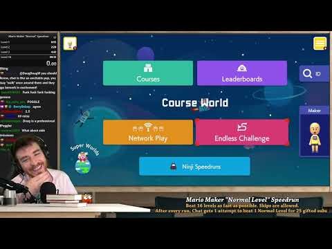 Doug DOMINATES the Mario Maker Speedrun (VOD)