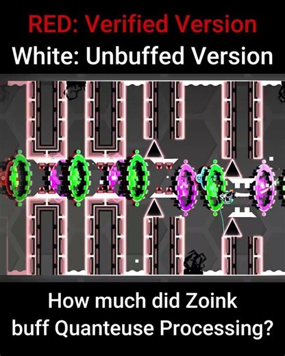How much did Zoink buff Quanteuse Processing? #geometrydash #gd #gaming #music #gameplay