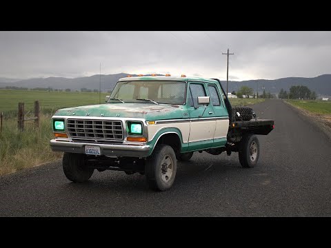 NOT your typical work truck! 1978 Ford F250 Godzilla Swap