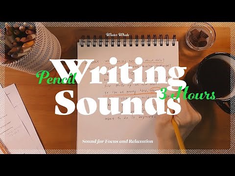[ASMR] Pencil Writing Sound for Relax, Study | 연필 ASMR, 연필 글 쓰는 소리 | 집중, 공부