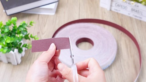 Loopeer 180 Grit Sandpaper Roll 1'' x 262 ft Long Oxide Abrasive Sandpaper Shop Emery Cloth Drum Sander Rolls for Wood Furniture Metal Sanding Automotive Polishing