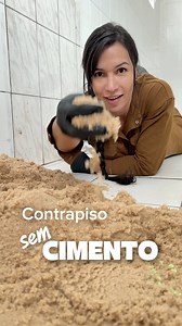 Contrapiso sem cimento não pode ser verdade | DIY com Faby Franco
