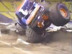 Nine Minutes Of Old School 1980s and Early 1990s Monster Truck Wreckage