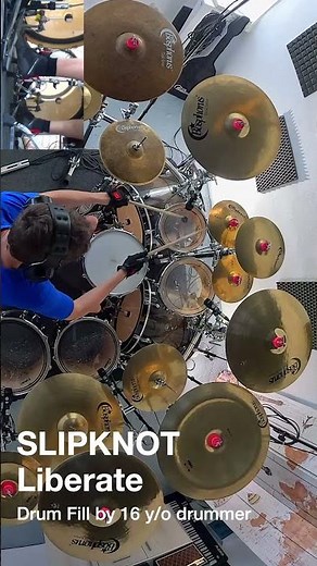 SLIPKNOT | LIBERATE | DRUMS ONLY | BOSPHORUS CYMBALS #shorts #drumfill