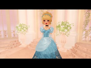 👗 How to Make Princess Cinderella in Dress to Impress! | Non-VIP Easy Tutorial