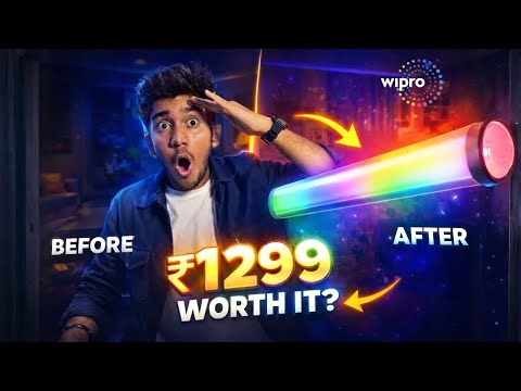 Wipro RGB Tube Light Review ⚡ Best Light For Content Creators 🙌