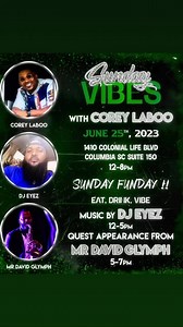 SUNDAY ‼️‼️‼️‼️ Full Menu Full Bar Hookah We Just Eating Good Kicking A Vibe 🤞🏾❤️ | Corey LaBoo