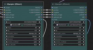 How come I can't keep these seed counts from staying at -1... it keeps randomizing when I move my mouse or do anything. I'm using ComfyUI (updated) and KSampler Efficient.