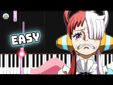 [full] One Piece Film Red OST - "Where the Wind Blows (風のゆくえ)"- EASY Piano Tutorial & Sheet Music