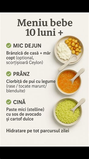 Tu ce ai gătit azi pentru bebe (10 luni +)? #diversificare #pranz #meniubebe #cina