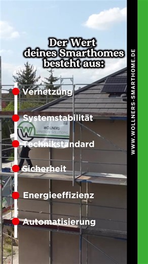 🏠 Der Wert eines Smarthomes besteht aus: 📍 Vernetzung – alles intelligent verbunden 📶 Systemstabilität – zuverlässig & zukunftssicher ⚙️ Technikstandard – aktuelle, erweiterbare Systeme 🔒 Sicherheit – Smart Locks, Kameras, Sensoren ⚡ Energieeffizienz – weniger Verbrauch, mehr Kontrolle ✨ Automatisierung – Komfort auf Knopfdruck (oder ganz automatisch) 👉 Ein gutes Smarthome denkt mit – und steigert Komfort & Effizienz jeden Tag. WOLLNERS SMARTHOME SOLUTIONS 🇩🇪 Dip.Ing. Gregor Wollner 49 15