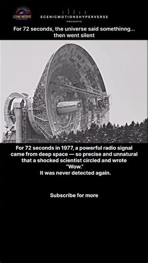 72 Seconds From Space: The Wow! Signal That Scientists Can’t Explain 😨📡
