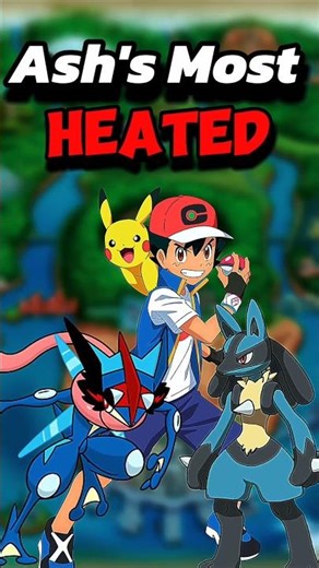 Ash Ketchum's Most Dangerous Heated Pokemon From Each Region 🤯😱 #shorts #viral #pokemon #pokemongo