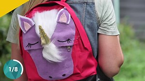 Go back to school in style with crafty ideas for personalized backpacks and stationery. 10 dollar store hacks to wrangle school supplies: https://hg.tv/2MGVneg. | HGTV Home