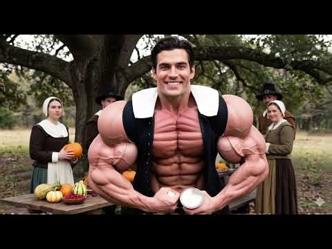 Thanksgiving Pilgrim gets MASSIVE | AI Muscle Morph