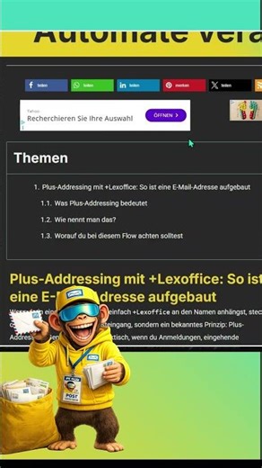 Lexware Office Belege automatisch verarbeiten (Power Automate + Subaddressing)