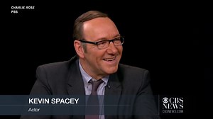 The "House of Cards" star wows with his impressions of Marlon Brando, Bill Clinton and Johnny Carson during a visit to PBS' "Charlie Rose"