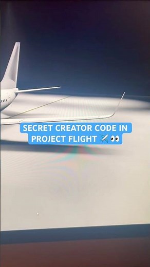 SECRET CREATOR CODE IN PROJECT FLIGHT ✈️ 👀 #roblox #plane #projectflight #viral #airbus #shorts