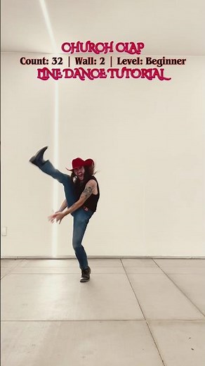 CHURCH CLAP line dance tutorial #linedance #dance #tutorial #foryou #linedancing