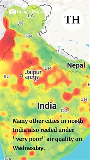 11K views · 102 reactions | Delhi continued to be the most polluted place in India – for the third consecutive day – with the overall air quality of the national capital continuing to be in the “severe” category on Wednesday morning, according to official data. Delhi’s overall 24-hour average air quality index was 441 (severe) at 9 a.m. on Wednesday, as per the Central Pollution Control Board data. | The Hindu | Facebook
