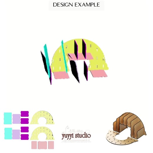 Whimsical Rainbow Pencil Holder SVG for Laser Cutting Desk Organizer File - Etsy