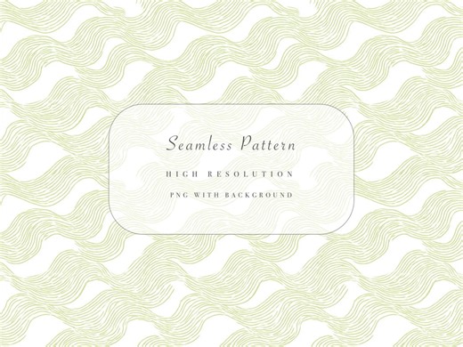 Sage Green Wavy Lines Seamless Pattern PNG, Fast Download, Commercial Use, Elegant Flowing Stripes for Kids Decor and Seasonal Crafts - Etsy UK