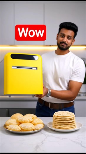 Fully Automatic Rechargeable Roti Maker 😱 #rotimaker #rotimachine