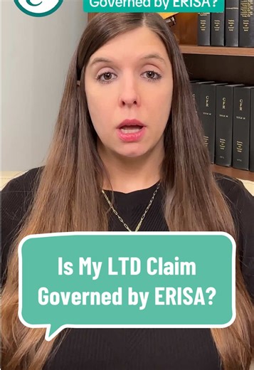 Many #LTD claims are governed by #ERISA , a federal law that significantly impacts how claims are evaluated, appealed, and denied. Whether ERISA applies depends largely on how your LTD coverage was obtained and who your employer is. #disability #disabilityclaims #disabilitybenefits