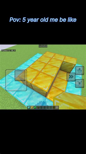 Pov: 5 year old me In a creative mode flat world #pov #minecraft