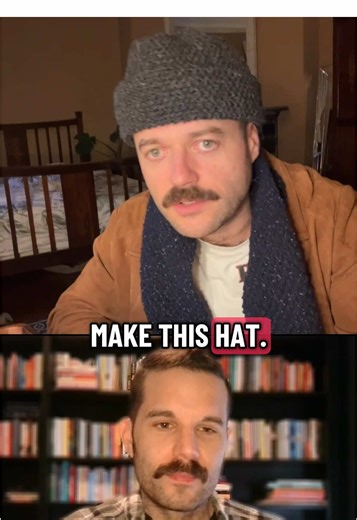 Colin Braun is literally tangled in yarn. Hear our conversation on “The Tangle with Kyle Ridley” podcast. ✨#knitting #comedy #fyp #lgbt #gay