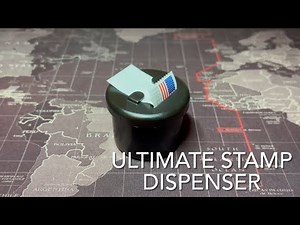 Ultimate Stamp Dispenser - easily dispenses postage stamp rolls & labels