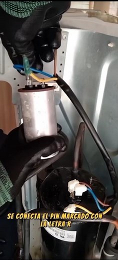 how to connect a capacitor to an air conditioner
