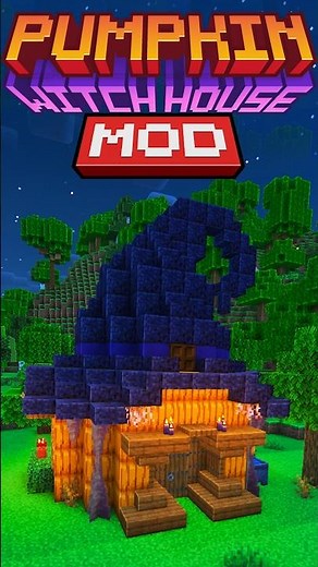 Minecraft 1.21.8: Casa de BRUXA No MINECRAFT!!! - Pumpkin Witch House MOD [JAVA]