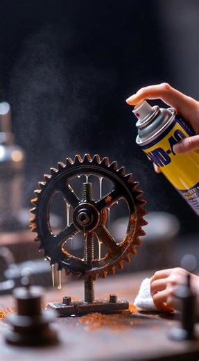 Rusty Clock Gear Restoration ⏰ | WD-40 Rust Removal | Tool Restore Studio #beforeafter