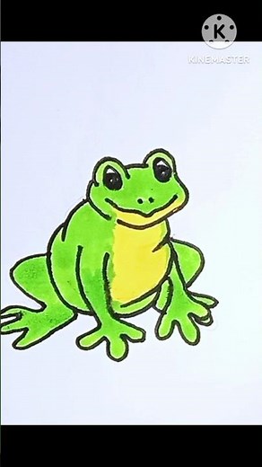 How to Draw a Frog "step by step"tutorial