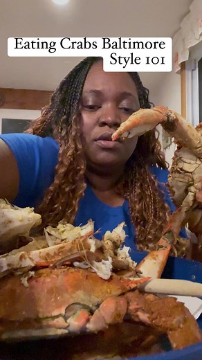 1.9M views · 9.9K reactions | Eating Crabs Baltimore Style 101 at Kahler's Crabhouse. In Baltimore we call it the dead man. I am not sure if that is the proper terminology lol . That’s what the adults told me when I was a child . #baltimore #mybmore #crabs #maryland #baltimorecrabs #bluecrabs #crabs101 #CrabsInABucket #foodblogger #foodcritic #foodlover #foodstagram #MALECRABS #wholecrab #seafoodlover #seafood #steamedcrabs #OldBay | Consquilla Towanda Carey | Facebook